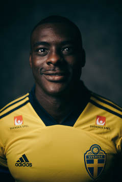 Ken Sema of the Swedish national football team poses for a