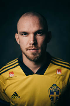 Marcus Danielson of the Swedish national football team