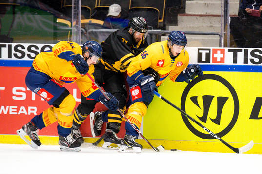 Tom Pyatt of Skellefteå of Skellefteå and Robin Norell of