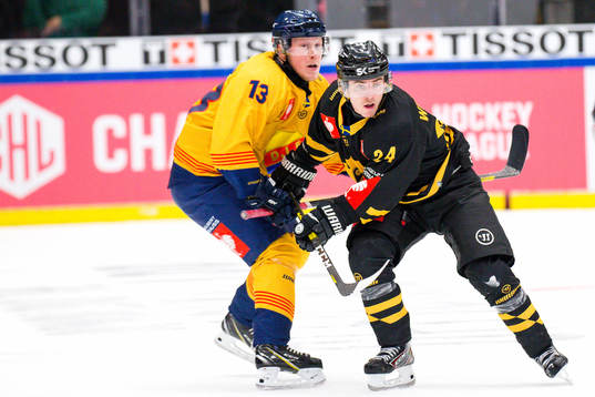 Andreas Wingerli of Skellefteå and Kalle Östman of