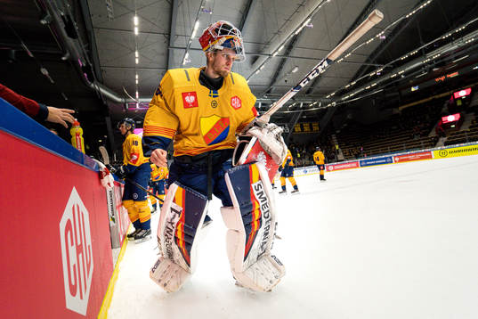 Goalkeeper Niklas Svedberg  of Djurgården