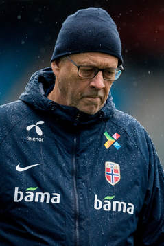 Lars Lagerbäck, head coach of Norway