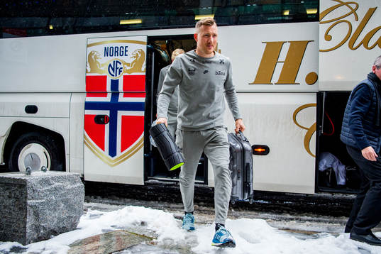 Fredrik Ulvestad of Norway arrives