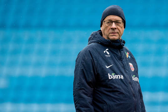 Lars Lagerbäck, head coach of Norway