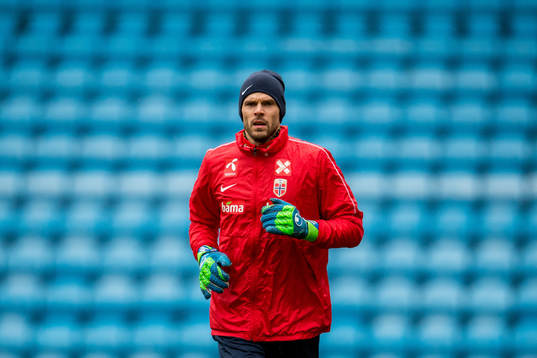 Goalkeeper Rune Almenning Jarstein of Norway