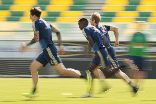 Victor Nilsson Lindelöf, Alexander Isak and Filip Helander