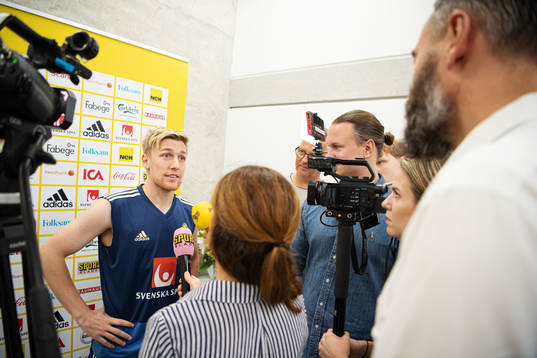 Emil Forsberg of the Swedish national football team is