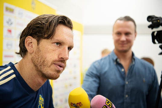 Gustav Svensson of the Swedish national football team is
