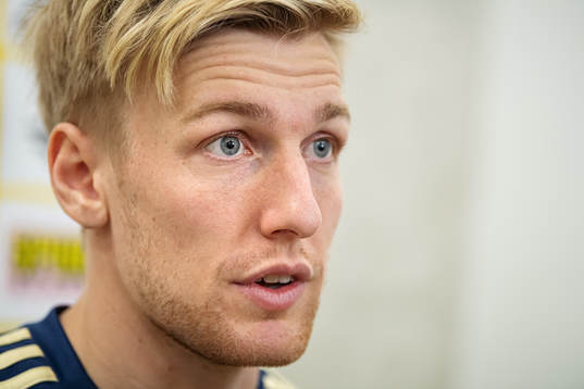 Emil Forsberg of the Swedish national football team