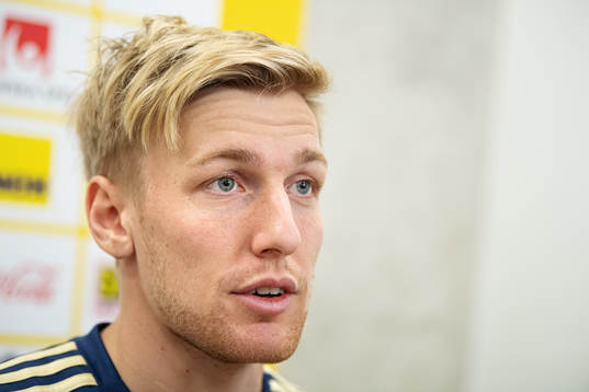 Emil Forsberg of the Swedish national football team