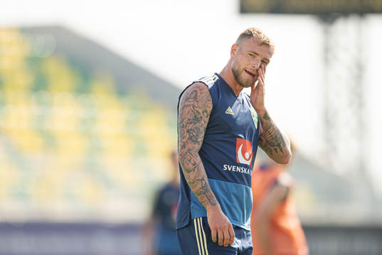 John Guidetti of the Swedish national football team