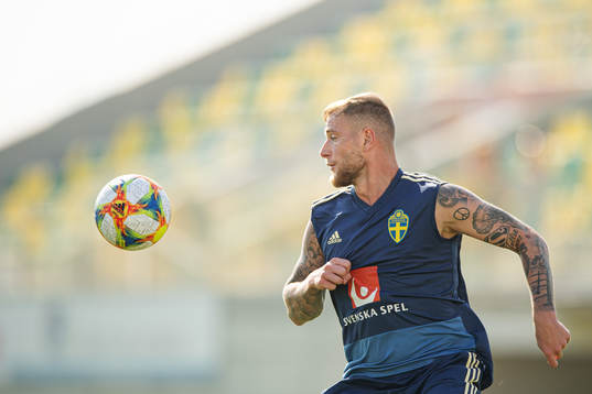 John Guidetti of the Swedish national football team