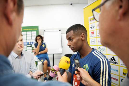 Alexander Isak of the Swedish national football team is