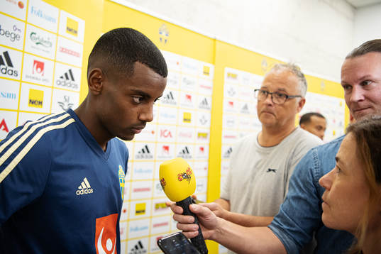 Alexander Isak of the Swedish national football team is