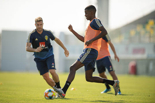 Alexander Isak of the Swedish national football team
