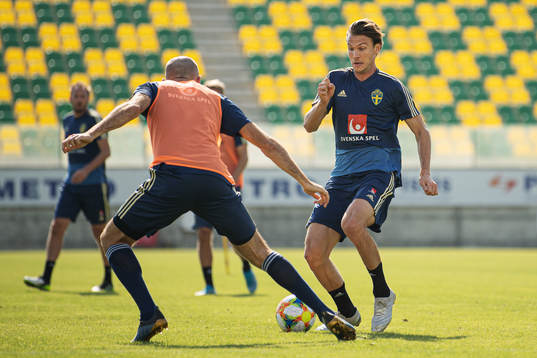 Albin Ekdal of the Swedish national football team
