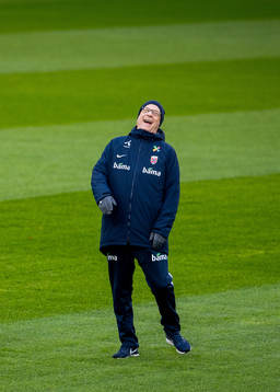 Lars Lagerbäck, head coach of Norway