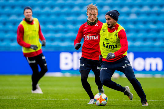 Birger Meling and Omar Elabdellaoui of Norway