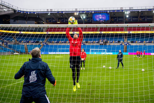 Goalkeeper Rune Almenning Jarstein of Norway