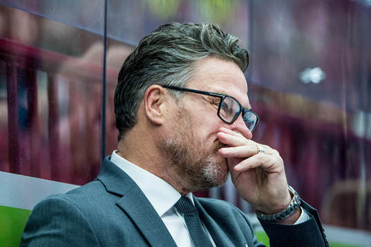 Oskarshamns tränare Håkan Åhlund deppar