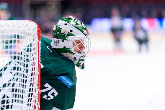 Färjestads målvakt Arvid Holm