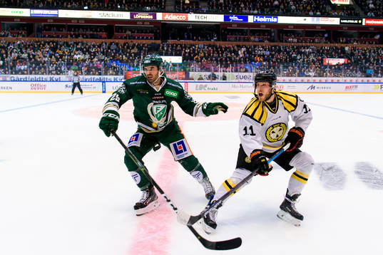 Färjestads Martin Johansson och Brynäs Josef Ingman