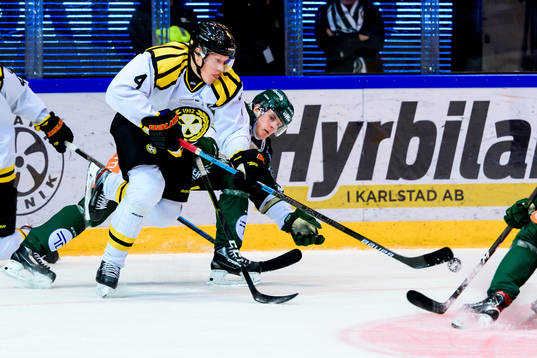 Brynäs Niclas Lundgren och Färjestads Carl Jakobsson