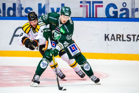 Brynäs Niclas Andersén och Färjestads Per Åslund