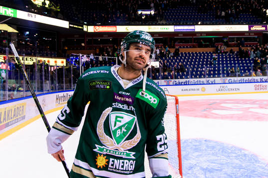 Färjestads Martin Johansson jublar