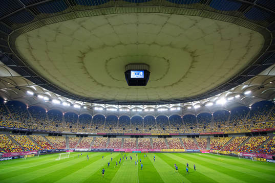 General view of the Swedish national football team’s