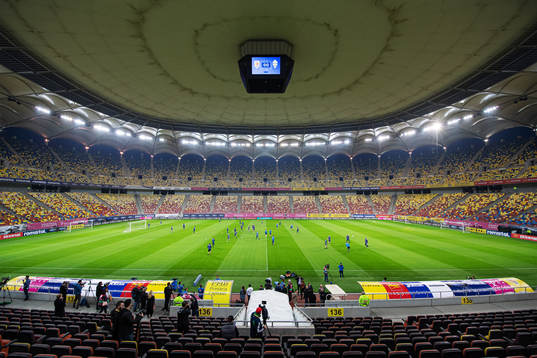 General view of the Swedish national football team’s