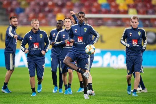 Alexander Isak of the Swedish national football team