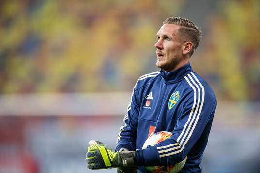 Robin Olsen of the Swedish national football team