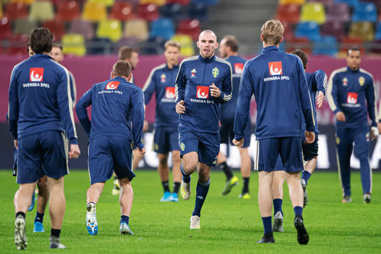Marcus Danielson of the Swedish national football team