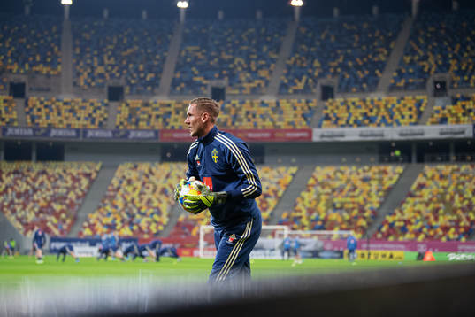 Robin Olsen of the Swedish national football team