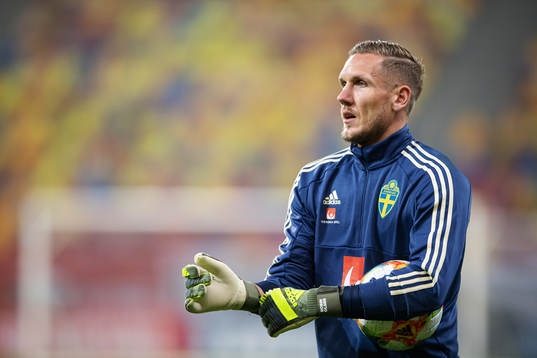 Robin Olsen of the Swedish national football team