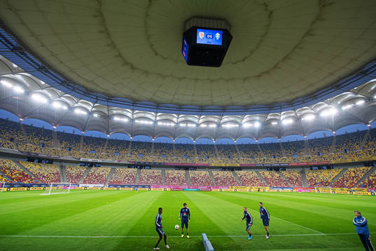 General view of the Swedish national football team’s