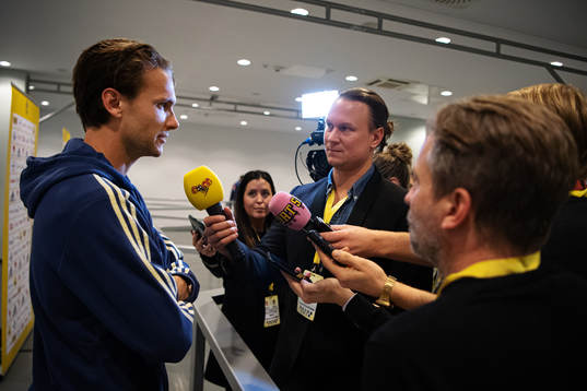 Albin Ekdal of the Swedish national football team