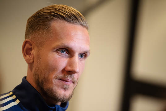 Robin Olsen of the Swedish national football team
