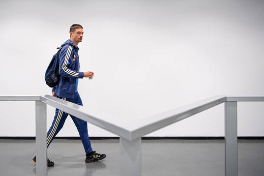 Mikael Lustig of the Swedish national football team