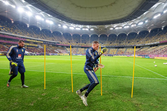 Robin Olsen of the Swedish national football team