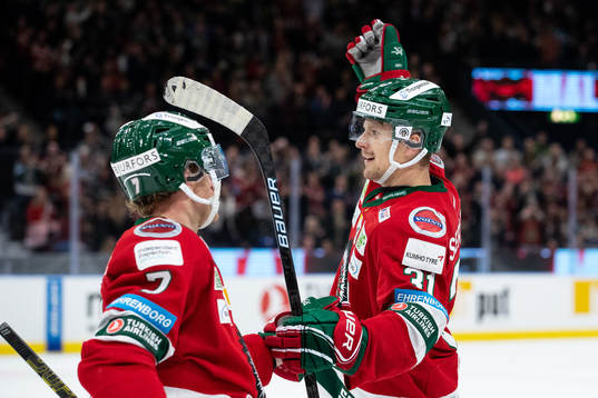 Frölundas Nicklas Lasu jublar