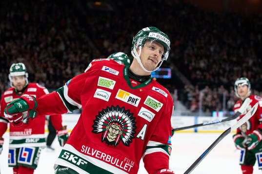 Frölundas Nicklas Lasu jublar