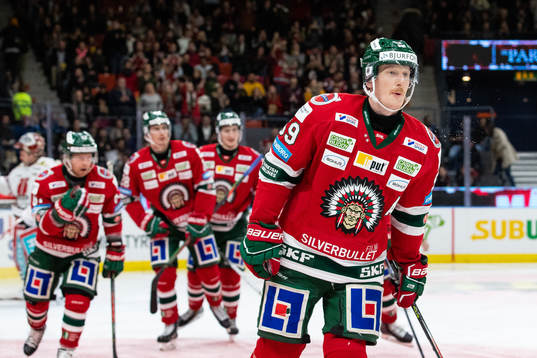 Frölundas Simon Hjalmarsson jublar