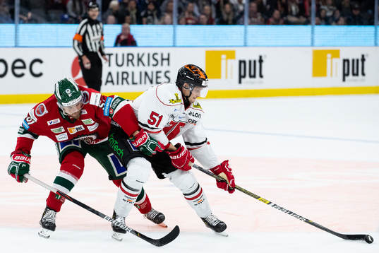 Frölundas Mats Rosseli Olsen och Örebros Kristian Näkyvä