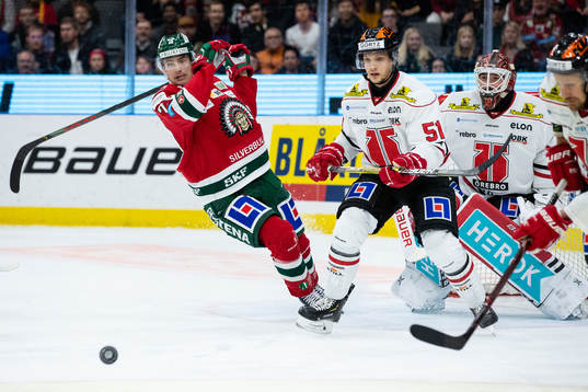 Frölundas Johan Sundström och Örebros Kristian Näkyvä