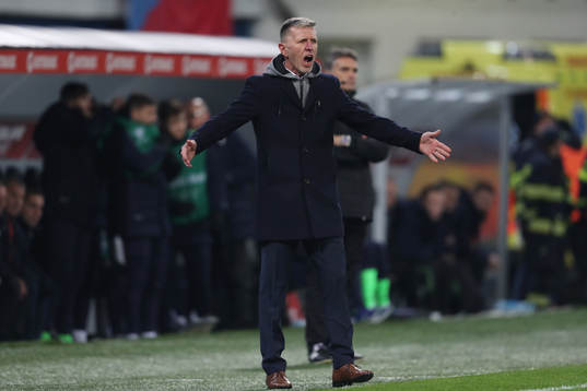 head coach Jaroslav Silhavy of Czech Republic is seen