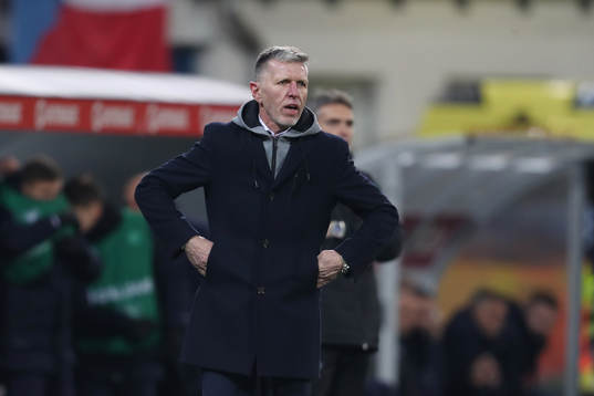 head coach Jaroslav Silhavy of Czech Republic is seen