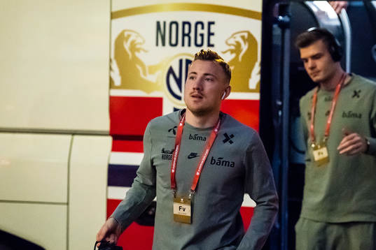 Fredrik Ulvestad of Norway arrives
