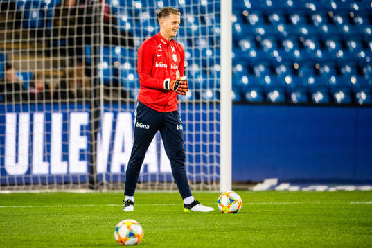 Goalkeeper Ørjan Håskjold Nyland of Norway
